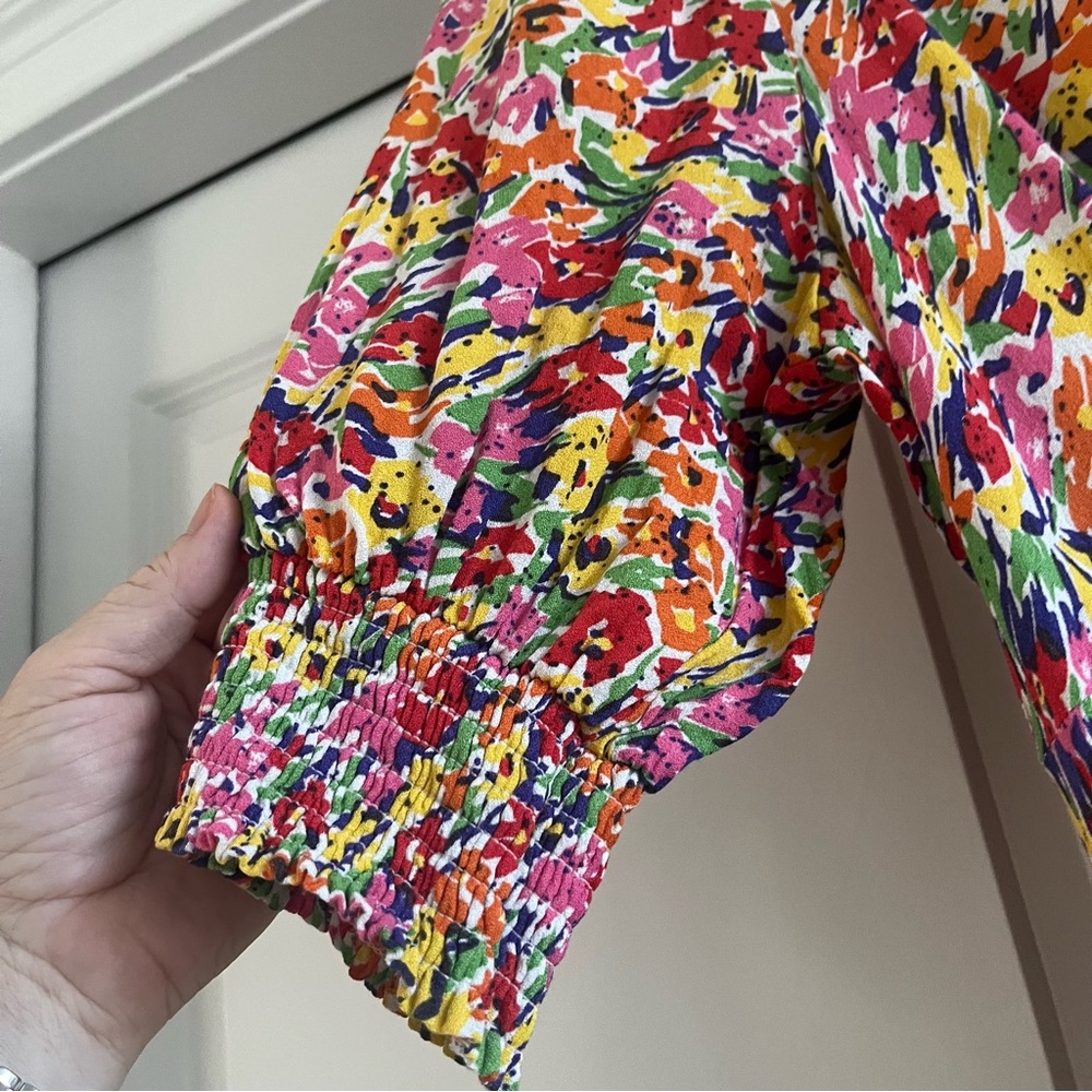 RIXO x Target Collab Multicolor Abstract Floral Midi Dress - Picture 5 of 14